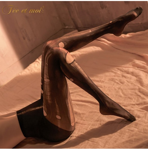 FEE ET MOI Ultra-Thin Ripped Stockings Sexy Pantyhose (Black) FEE ET MOI Ultra-Thin Ripped Stockings Sexy Pantyhose (Black)